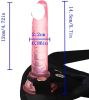 Real 19cm double head strapless feeling with adjustable elastic band and universal waistline material for portable adult toys  Waterproof and Easy to