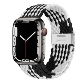 Nepfaivy Compatible With Apple Watch Band - 38mm 40mm 41mm 42mm 44mm 45mm 49mm Braided Stretchy Sport Band For Apple Watch Series SE 8 7 6 5 4 3 (Option: W13696025)