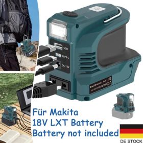 180W 18V LXT Battery Voltage Converter (Inverter) With USB LED Power Bank, Compatible With Makita 18V LXT Battery (Option: asshown)