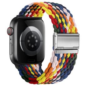 Nepfaivy Compatible With Apple Watch Band - 38mm 40mm 41mm 42mm 44mm 45mm 49mm Braided Stretchy Sport Band For Apple Watch Series SE 8 7 6 5 4 3 (Option: W13696031)