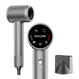 Hair Dryer, Professional Ionic Hair Dryer For Fast Drying, Low Noise And Quiet, Lightweight, 600 Mmillion Negative Lonic High-Speed Hair Blow Dry (Option: Sliver Gray)