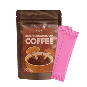 Reishi Mushroom Coffee, 20g Per Sachet, 20 Sachets Total, Instant Mushroom Coffee, Refreshing & Invigorating, Ideal For Parties & Holiday Gifts (Option: 20)