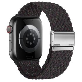 Nepfaivy Compatible With Apple Watch Band - 38mm 40mm 41mm 42mm 44mm 45mm 49mm Braided Stretchy Sport Band For Apple Watch Series SE 8 7 6 5 4 3 (Option: W13696021)