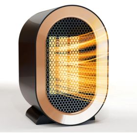 Electric Space Heater - 1200W Energy-Efficient Heater For Indoor Use. This Two-speed Portable Heater Fan Is Perfect For Offices, Providing Adjust (Option: BLACK)