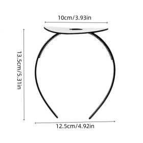 Strong Drop-resistant Hair Band Suitable For Graduation Cap (Option: Round-3pcs)