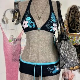 Spring And Summer Fashion Trend Sexy Bikini Suit (Option: Black Suit-L)
